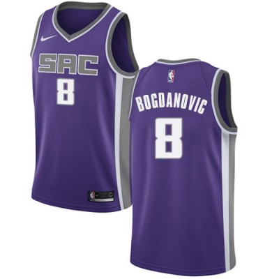 Nike Sacramento Kings #8 Bogdan Bogdanovic Purple Youth NBA Swingman Icon Edition Jersey